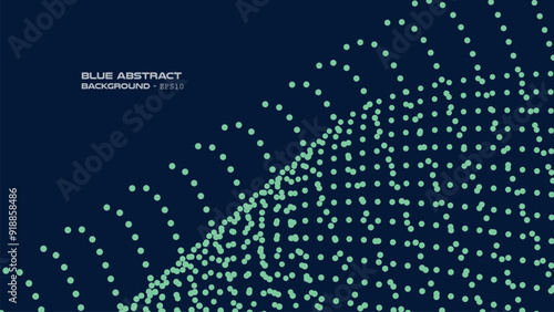 Blue light halftone abstract background for backdrop or presentation