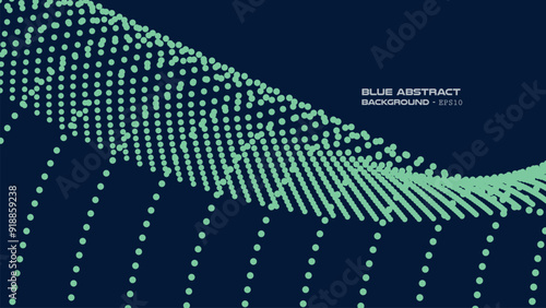 Blue light halftone abstract background for backdrop or presentation