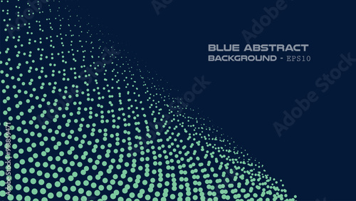 Blue light halftone abstract background for backdrop or presentation