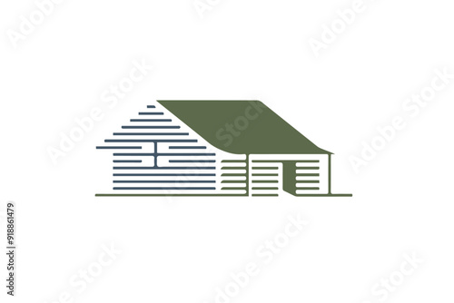 Beautiful minimalist house logo