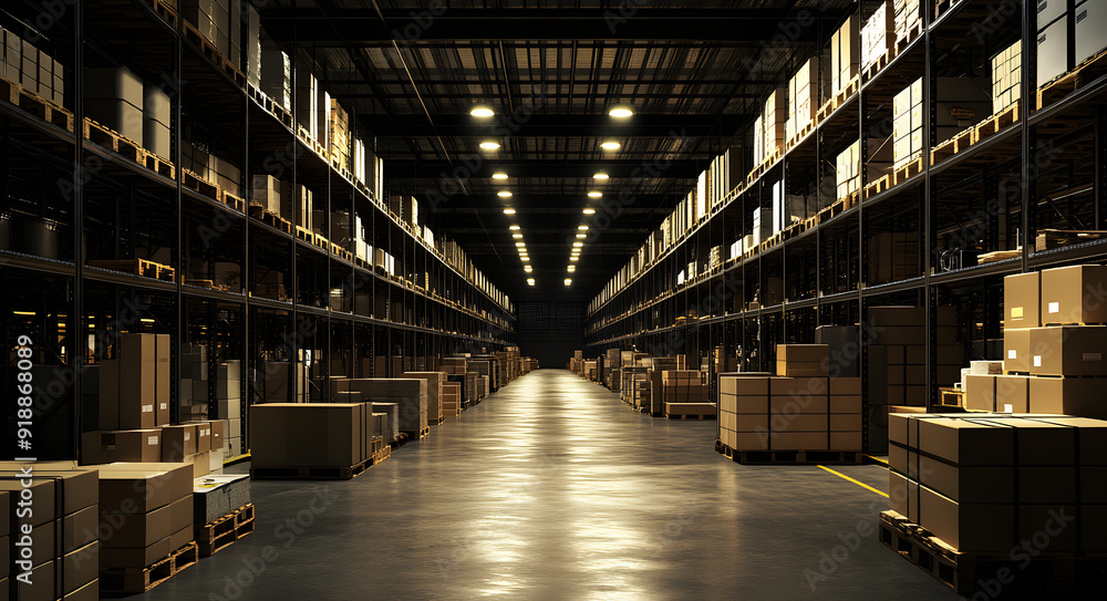 A Warehouse with Multiple Rows of High Bay Lighting Illuminating the Space Efficiently
A Warehouse with Multiple Rows of High Bay Lighting Illuminating the Space Efficiently