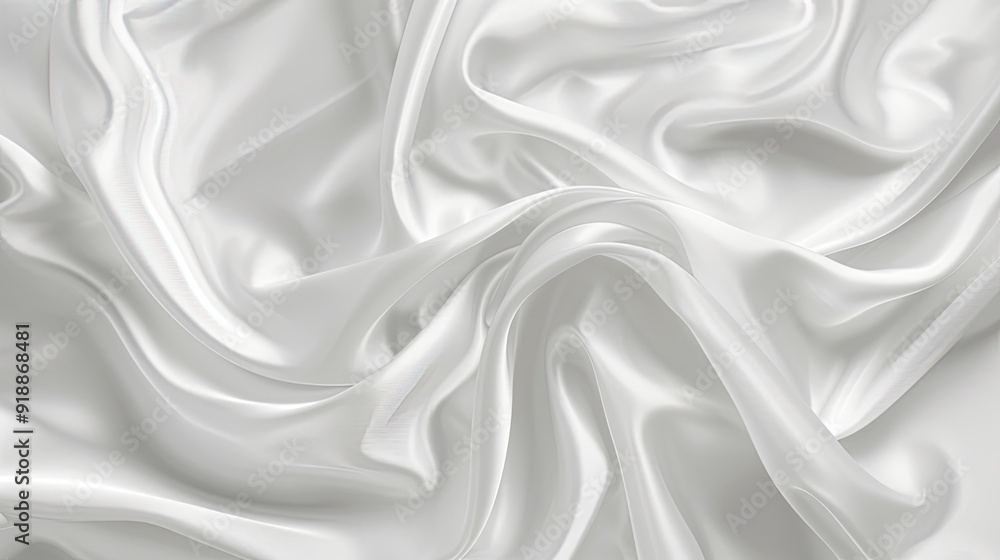 Abstract white silk fabric texture background. Creases of satin Abstract white silk fabric texture background. Creases of satin