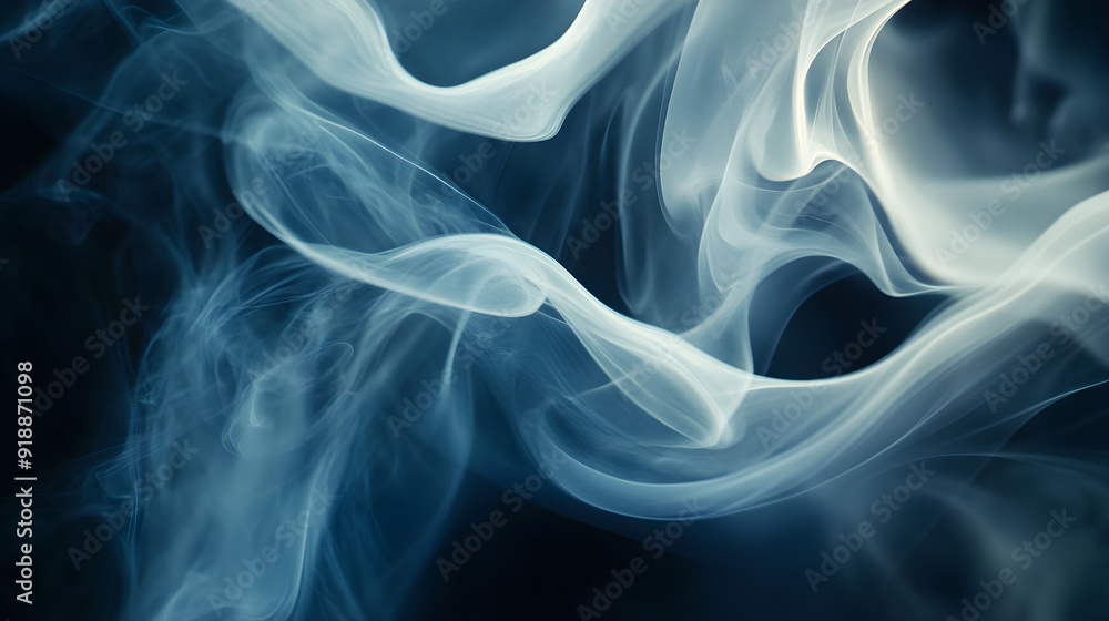Smoke trails in an abstract form, organic shapes, mysterious and elegant Smoke trails in an abstract form, organic shapes, mysterious and elegant