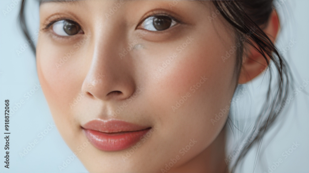 close up portrait of a woman close up portrait of a woman