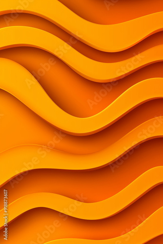 Abstract Orange Wave Pattern Background