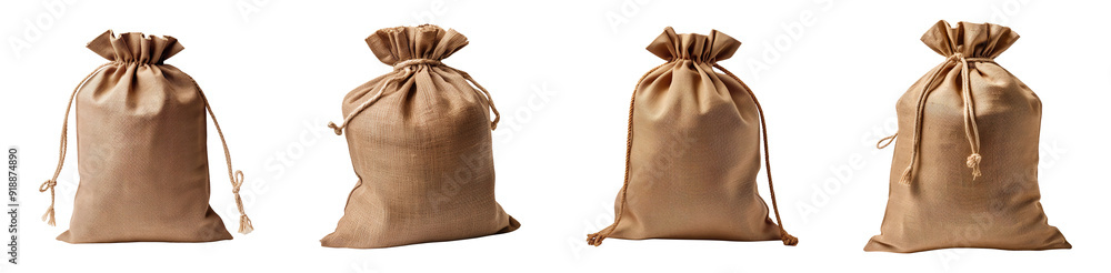 Collection set of sack isolated on transparent background Collection set of sack isolated on transparent background