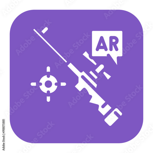 Ar Shooting icon vector image. Can be used for Augmented Reality.