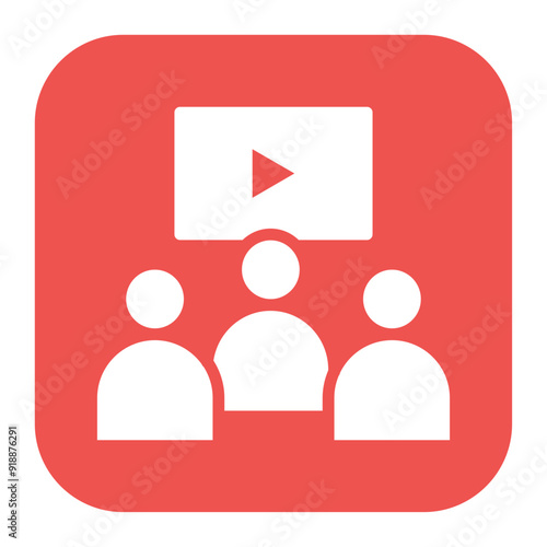 Viewers icon vector image. Can be used for Live Streaming.