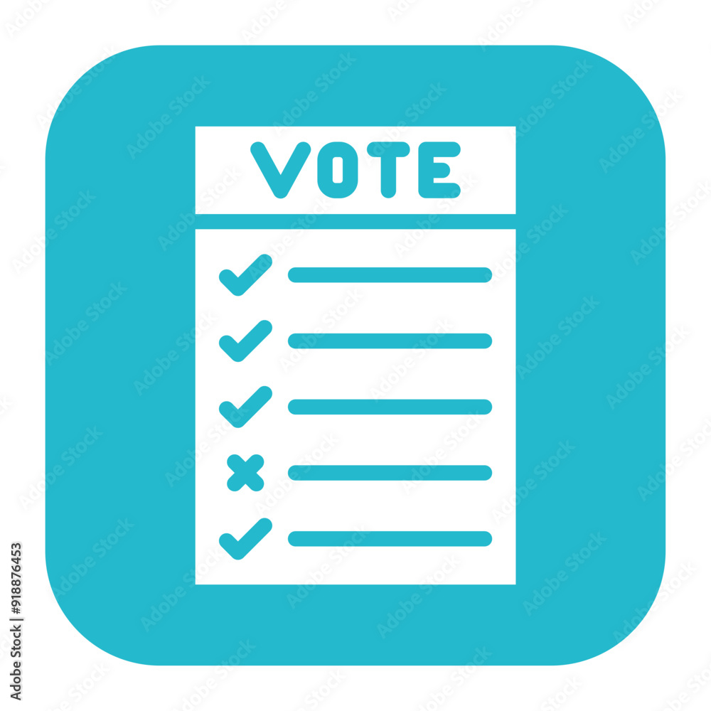 Ballot Paper icon vector image. Can be used for Politics. Ballot Paper icon vector image. Can be used for Politics.