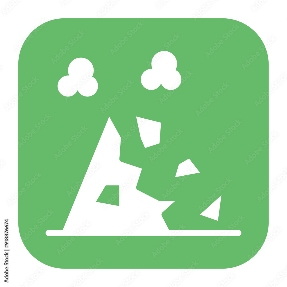 Landslide icon vector image. Can be used for Politics. Landslide icon vector image. Can be used for Politics.
