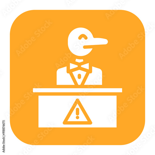 Lame Duck icon vector image. Can be used for Politics.