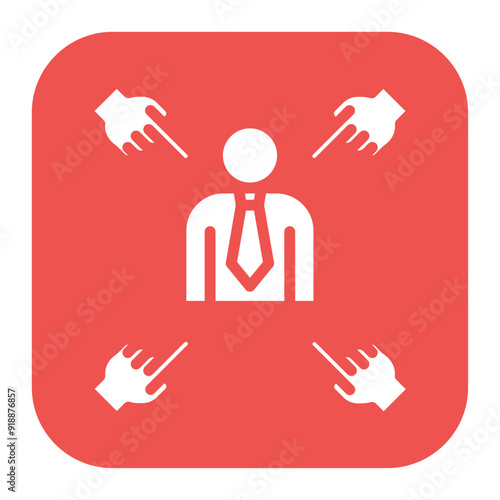 Scapegoat icon vector image. Can be used for Politics.