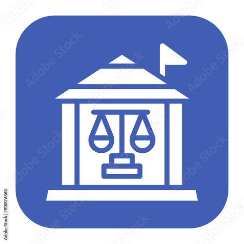 Supreme Court icon vector image. Can be used for Politics.
