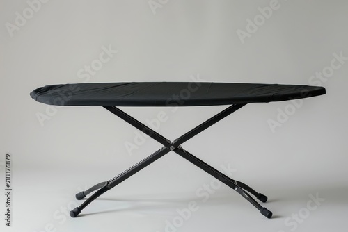 Black Metal Ironing Board isolated