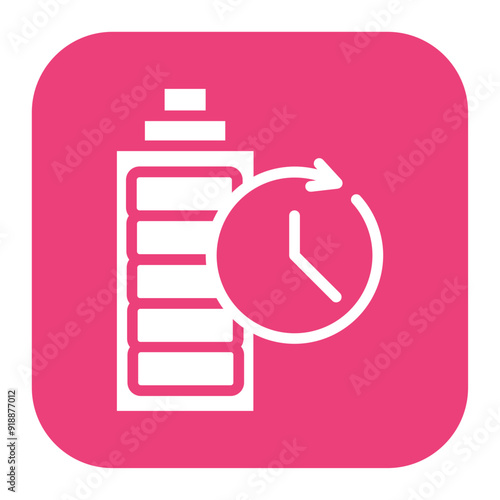 Battery Duration icon vector image. Can be used for Personal Transportation.