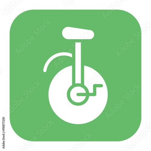 Monocycle icon vector image. Can be used for Personal Transportation.