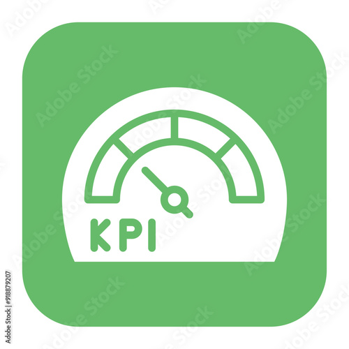 KPI icon vector image. Can be used for Action Plan.