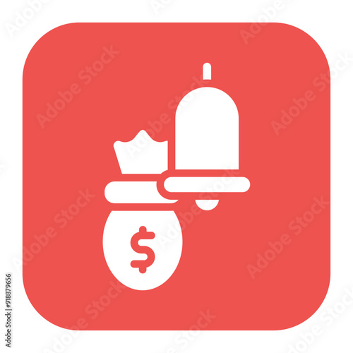 Payment Reminder icon vector image. Can be used for Loan.