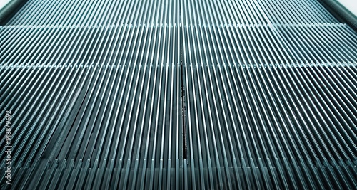 Wallpaper Mural Close up of building escalator floor vertical line texture background Torontodigital.ca