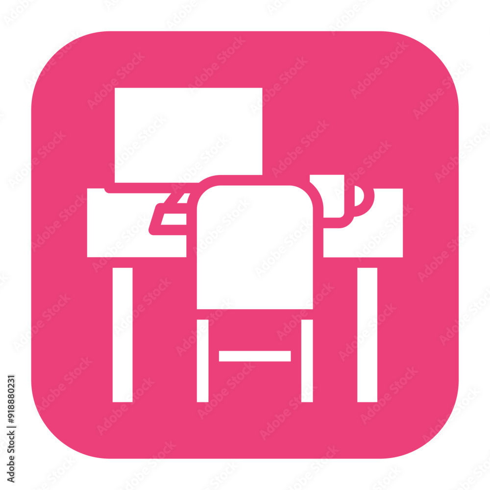 Workspace Desk icon vector image. Can be used for Freelancer. Workspace Desk icon vector image. Can be used for Freelancer.