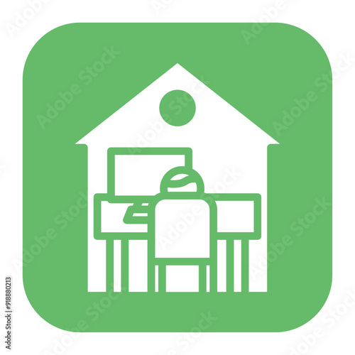 Remote Work icon vector image. Can be used for Freelancer.