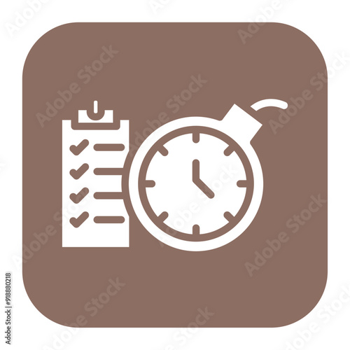 Task Deadline icon vector image. Can be used for Freelancer.