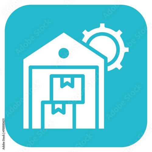 Inventory Management icon vector image. Can be used for Manufacturing and Distribution.