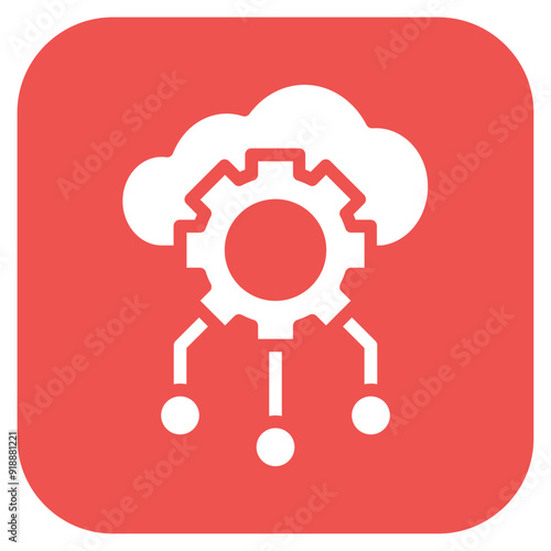 Cloud Services icon vector image. Can be used for Professional Services.