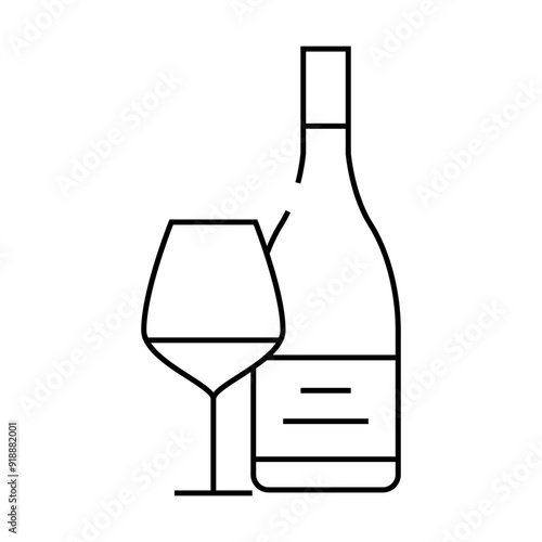 pinot noir red wine line icon vector. pinot noir red wine sign. isolated contour symbol black illustration