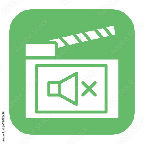 Silent Film icon vector image. Can be used for Movie Genres.