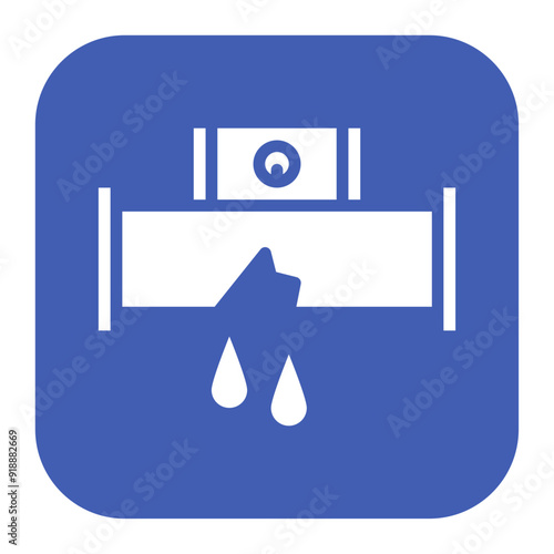 Leak Detection icon vector image. Can be used for Water Treatment.