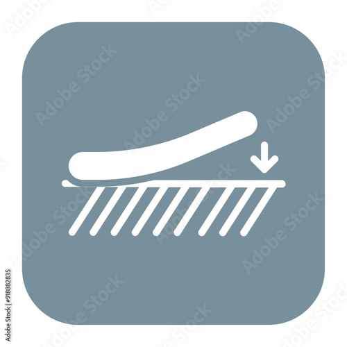 Bed Adhesion icon vector image. Can be used for Additive Maufacturing.