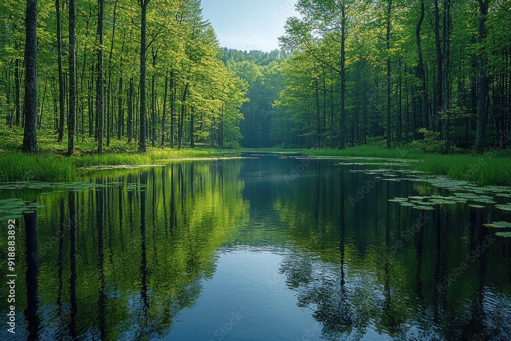 Obraz premium High-resolution spring landscape photography