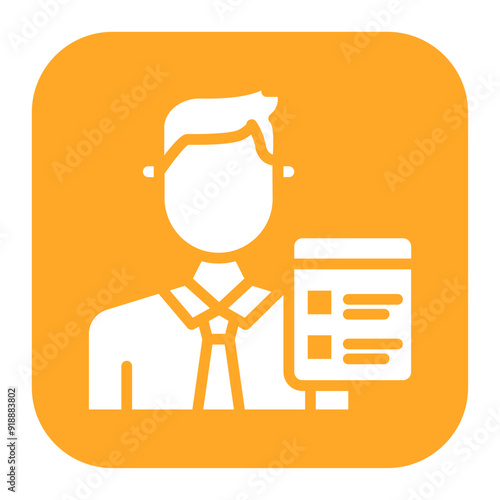 Recruiter icon vector image. Can be used for Job Fair.