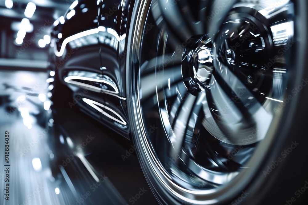 Fast rolling black tire with silver rim designed for racing events and car branding Suitable for rally competition promotion Fast rolling black tire with silver rim designed for racing events and car branding Suitable for rally competition promotion