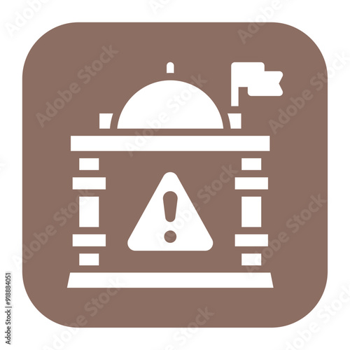 Political Instability icon vector image. Can be used for Business Risks.