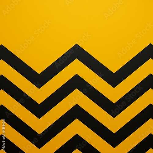 Eye-catching geometric pattern with bold black and vibrant yellow stripes on a captivating yellow background, creating a modern and visually striking design.