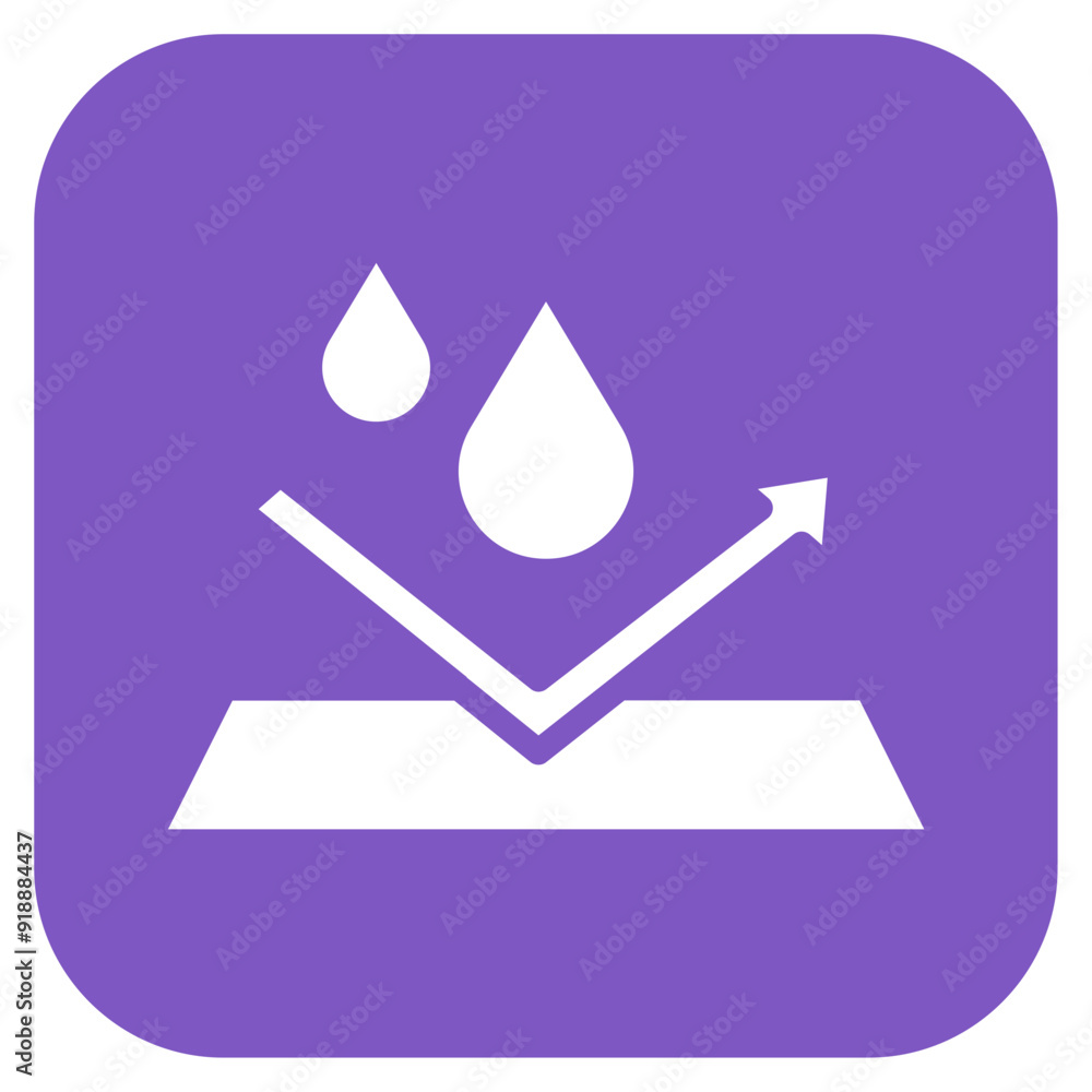 Water resistant icon vector image. Can be used for Sun Protection. Water resistant icon vector image. Can be used for Sun Protection.