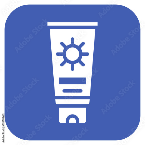 Sunscreen Application icon vector image. Can be used for Sun Protection.