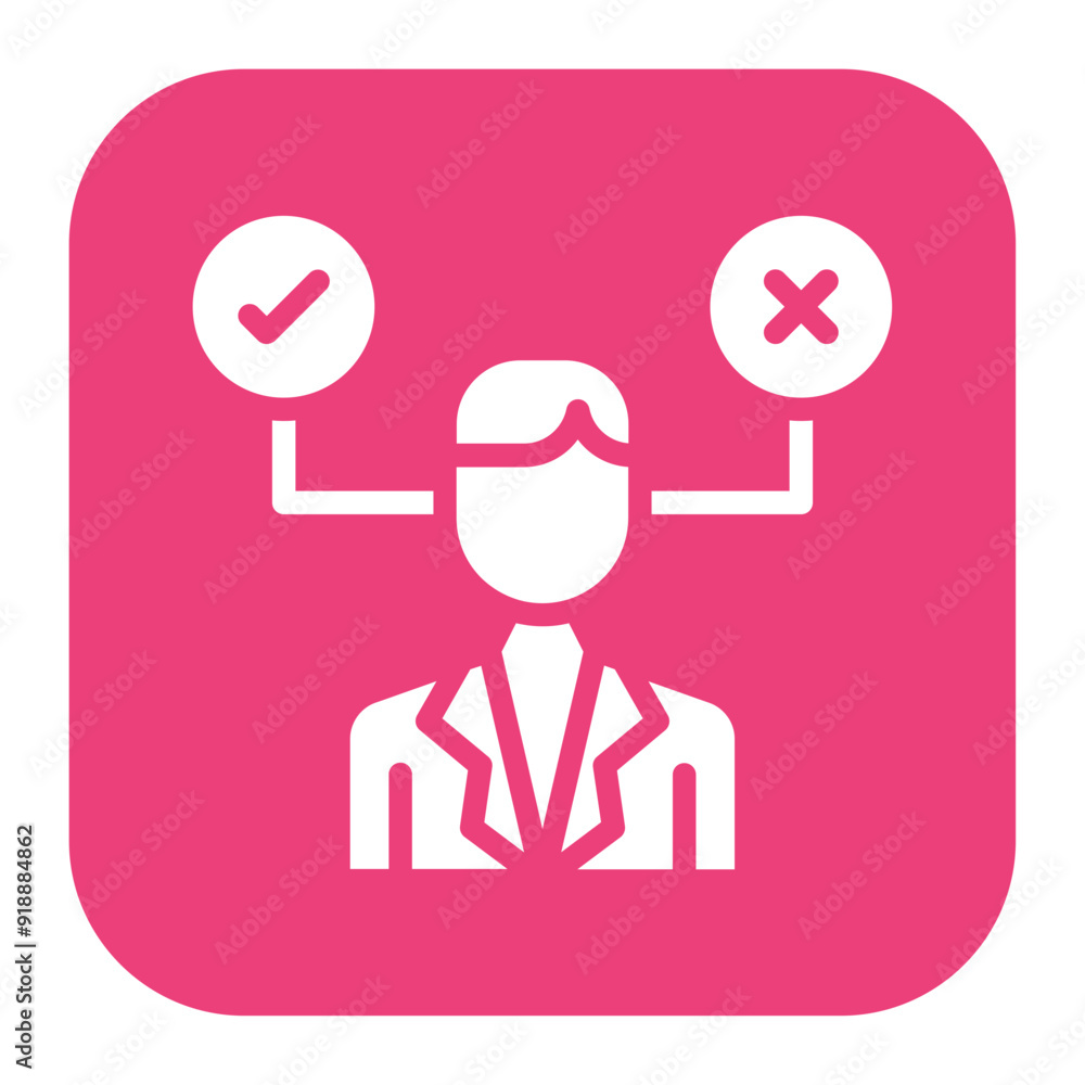 Decision icon vector image. Can be used for Business Meeting. Decision icon vector image. Can be used for Business Meeting.
