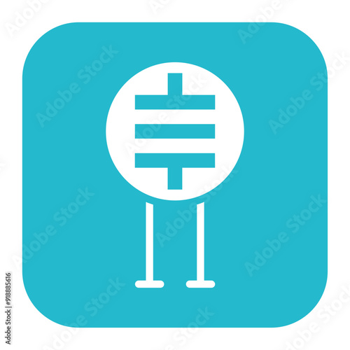 Piezoelectric Sensor icon vector image. Can be used for Sensors.