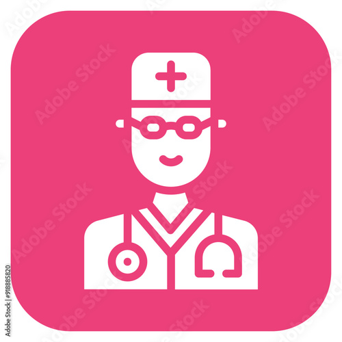 Doctor icon vector image. Can be used for Physical Wellbeing.