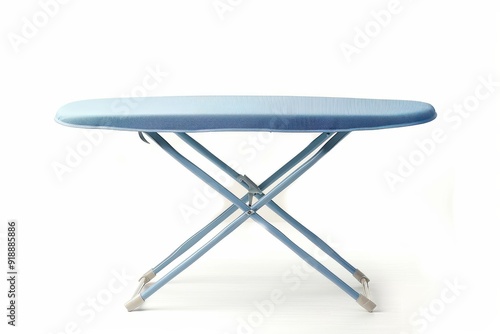 Ironing board separated on white backdrop