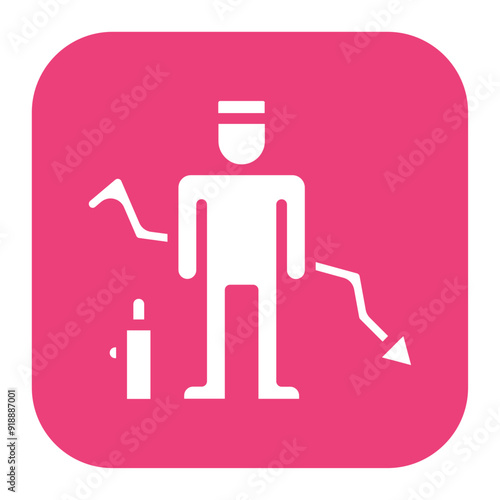 Failure icon vector image. Can be used for Business Disruption.