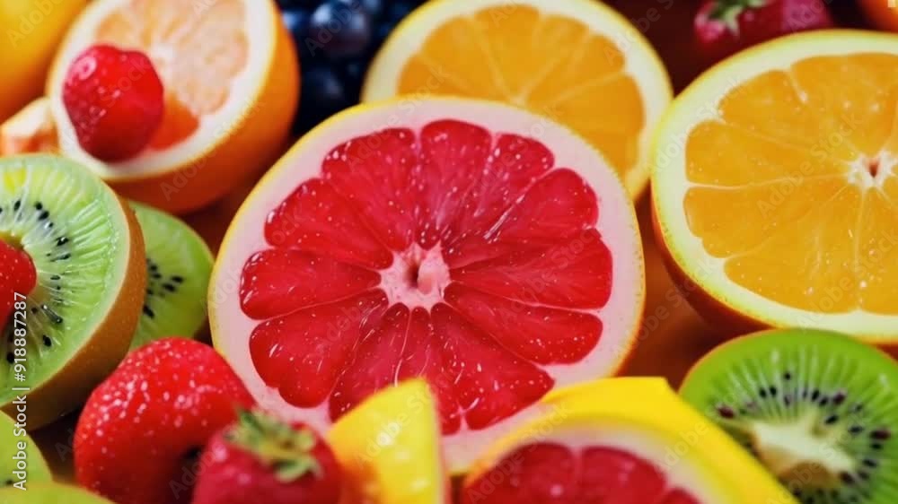 slices of fruit High quality HD 4K video clips slices of fruit High quality HD 4K video clips