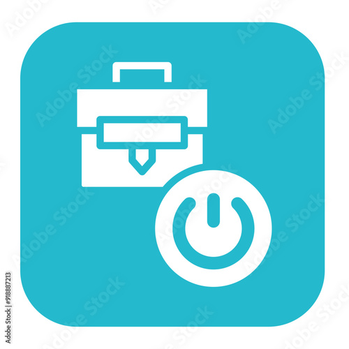 Shutdown icon vector image. Can be used for Business Disruption.