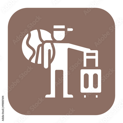 Migration icon vector image. Can be used for World Refugee Day.