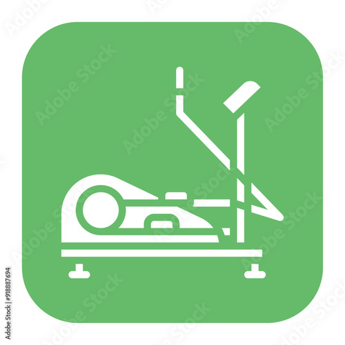 Elliptical Trainer icon vector image. Can be used for Fitness.