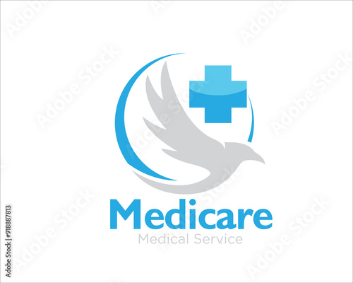 health fly medicare logo designs for medical center service