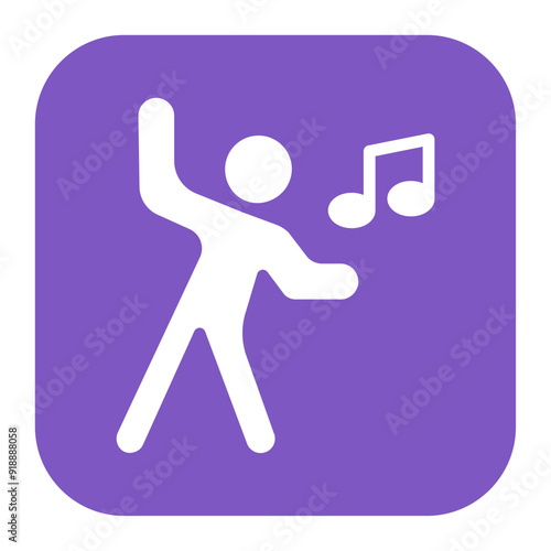 Zumba icon vector image. Can be used for Fitness.